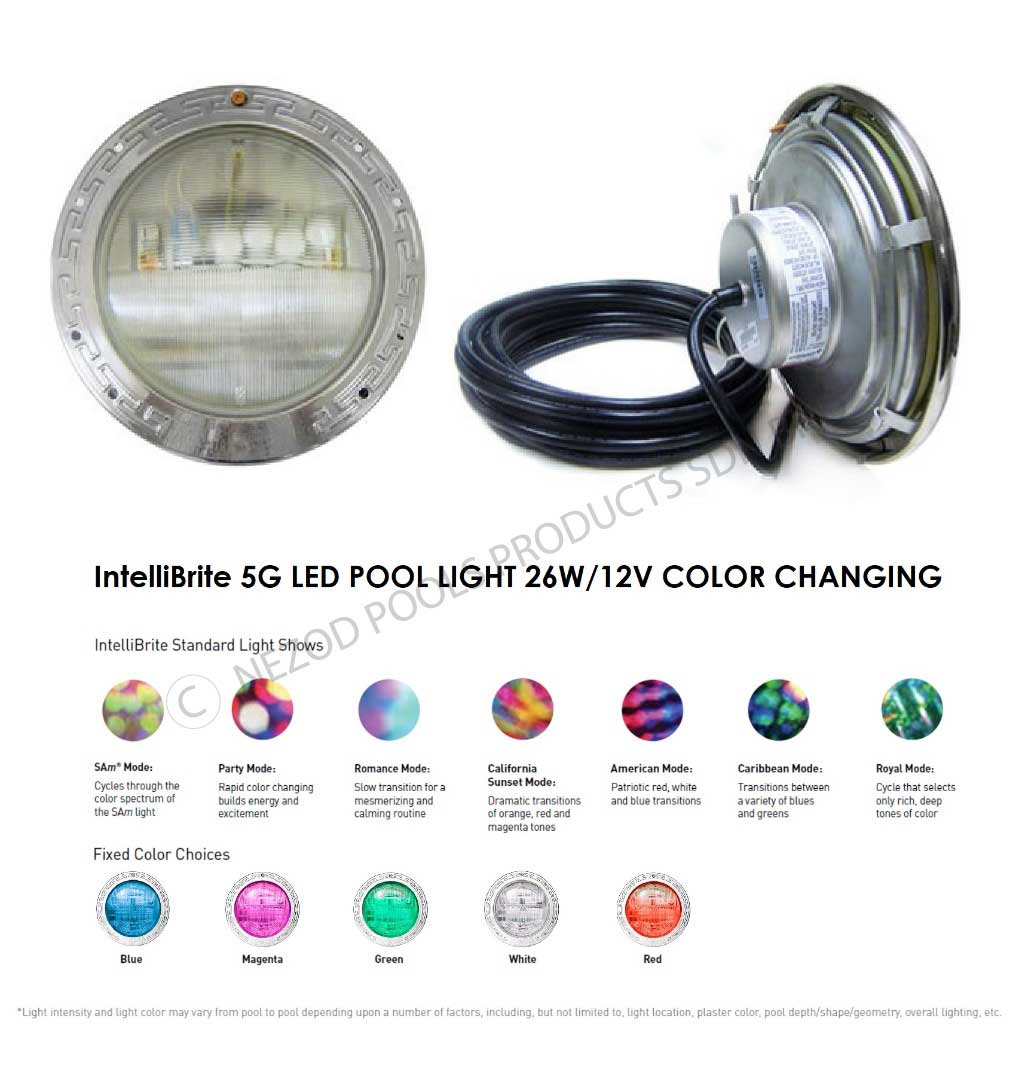 Pentair Intellibrite 5g Color Led Pool