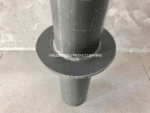 NZP 450MM LENGTH 3.0" PVC PN12 PIPE SLEEVE WITH PUDDLE COLLAR. - Image 2