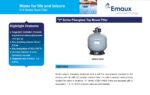 EMAUX V1200C FIBERGLASS TOP MOUNT SAND FILTER 48" DIA 2.5" MPV -1.13m2 - Image 5