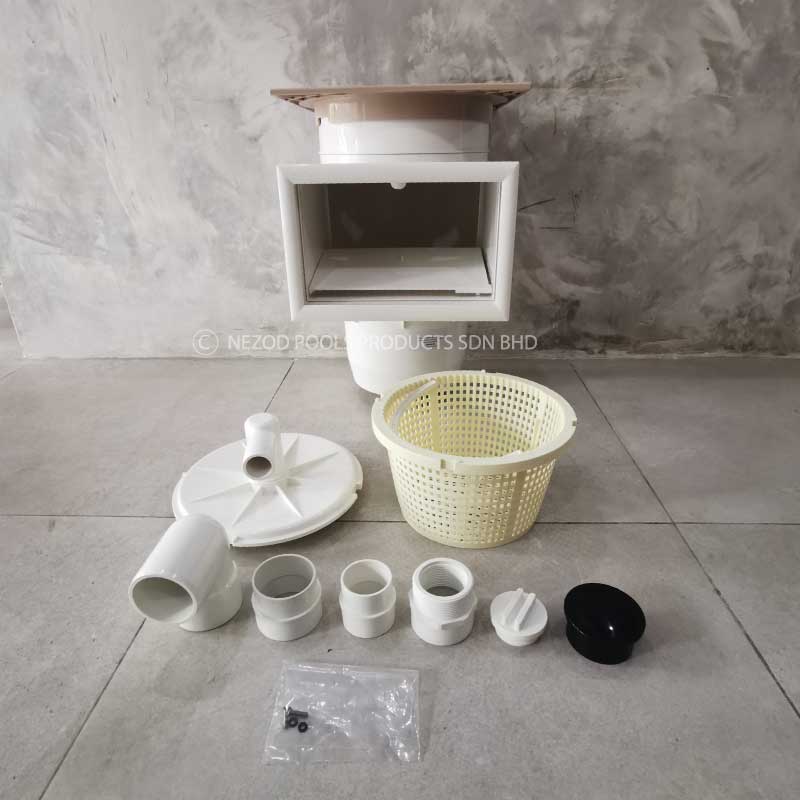 DJ機材 the POOL aoyama STACKING BOX WHITE EMAUX EM0030-RC SPA Skimmer Box (Concrete Pool) - 2.0inch