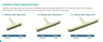 EMAUX 9" Stainless Steel 316 Algae Pool Brush - Image 5