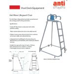 Anti Wave Lifeguard chair